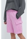 EA7 Emporio Armani pantaloncini in cotone colore rosa