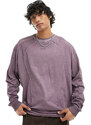 COLLUSION - T-shirt a maniche lunghe viola slavato con grafica