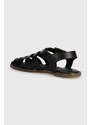 Barbour sandali in pelle Macy donna colore nero LFO0683BK12