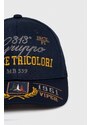 Aeronautica Militare berretto da baseball in cotone colore blu navy con applicazione