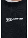 Karl Lagerfeld Jeans felpa uomo colore nero
