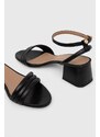 BOSS sandali in pelle Melanie colore nero 50516811