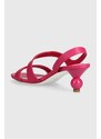 Weekend Max Mara sandali in pelle Zigano colore rosa 2415521015600