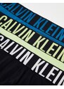 Calvin Klein - Intense Power Cotton Stretch - Confezione da 3 paia di boxer aderenti multicolore