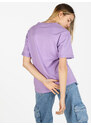 Solada T-shirt Donna Oversize In Cotone Manica Corta Viola Taglia Unica