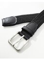 Jack & Jones - Cintura intessuta nera con fibbia-Nero