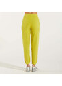 Elisabetta Franchi pantalone jogger in cotone lime