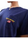 Polo Ralph Lauren - Sport Capsule - Vestito T-shirt in jersey blu navy con logo