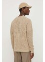 American Vintage maglione in misto lana uomo colore beige