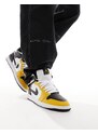 Air Jordan 1 Mid - Sneakers alte bianche e gialle-Giallo