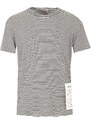 AMARANTO T-shirt a righe in misto lino
