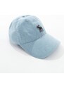 Abercrombie & Fitch - Icon - Cappellino con visiera blu chiaro con logo in silicone