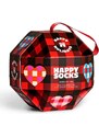 Happy Socks calzini Bauble Sock Gift Box colore rosso
