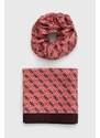 Guess foulard in seta colore rosa