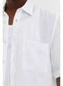 Marc O'Polo camicia di lino colore bianco
