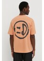 Drykorn t-shirt in cotone uomo colore arancione