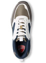 Sneakers bianche, blu e grigie da uomo con dettagli traforati Ducati