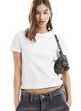 Dr Denim - Nina Essential - T-shirt slim fit a maniche corte bianco sporco