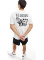 Nike Running - Trail Dri-FIT - T-shirt color vela con grafica-Giallo