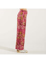 MaxMara pantalone in seta stampa floreale fluxia