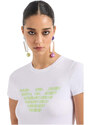 Emporio Armani T-shirt ASV in Jersey Organico con Maxi Stampa Aquila