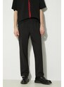 New Balance pantaloni Twill Straight Pant 30" uomo colore nero MP41575BK
