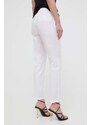 Silvian Heach pantaloni in lino colore bianco