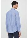 Barbour camicia in cotone uomo colore blu