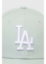 New Era berretto da baseball in cotone colore turchese con applicazione LOS ANGELES DODGERS
