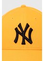 New Era berretto da baseball in cotone colore arancione con applicazione NEW YORK YANKEES