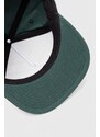 Vans berretto da baseball in cotone colore verde con applicazione