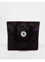 Converse - Borsa shopping nera in tela con stampa di ciliegie-Nero