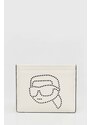 Karl Lagerfeld portacarte in pelle colore bianco