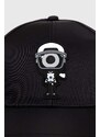 Karl Lagerfeld berretto da baseball colore nero con applicazione