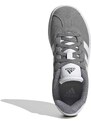 Sneakers grigie da ragazzo con strisce bianche adidas VL Court 3.0 K