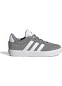 Sneakers grigie da ragazzo con strisce bianche adidas VL Court 3.0 K