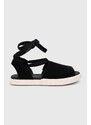 Sorel sandali in camoscio ONA STREETWORKS DRILLE F donna colore nero 2069891010