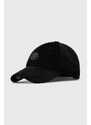 AAPE berretto da baseball in cotone Cotton Corduroy colore nero con applicazione ACP5223