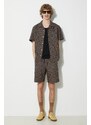 A.P.C. camicia in cotone chemisette lloyd uomo colore nero COGXP-H12495