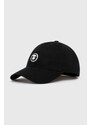 AAPE berretto da baseball in cotone Cotton colore nero con applicazione ACP4865