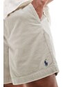 Polo Ralph Lauren - Prepsters Icon - Pantaloncini in velluto a coste color pietra con logo-Neutro