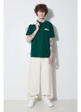 Carhartt WIP t-shirt in cotone S/S University Script T-Shirt uomo colore verde I028991.22VXX