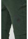 Mammut pantaloni da esterno Runbold Zip Off colore verde