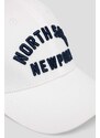 North Sails berretto da baseball in cotone colore bianco con applicazione