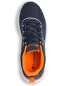 Scarpe da ginnastica blu da ragazzo con dettagli arancioni Champion Nimble B GS