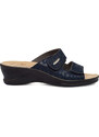 Ciabatte da donna blu con sottopiede anti-shock Fly Flot