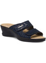 Ciabatte da donna blu con sottopiede anti-shock Fly Flot