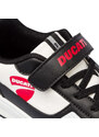 Sneakers bianche da bambino con dettagli neri Ducati Valencia 5 Ps