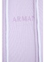 Armani Exchange felpa donna colore violetto con cappuccio