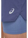 Asics shorts da corsa Road 2 in 1 colore blu